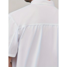 Chef Code Men's Short Sleeve Uniform Classic Chef Coat Cook Shirts